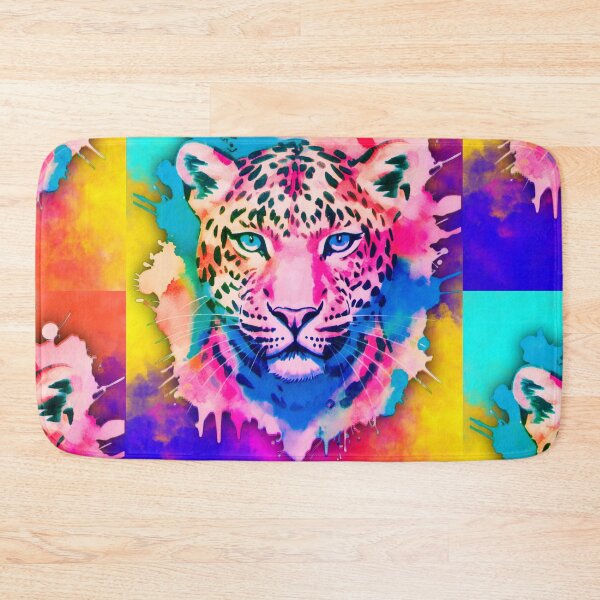 Item preview, Colorful Leopard Art | Vibrant Splatter Animal Portrait designed and sold by bewitchedcuties.