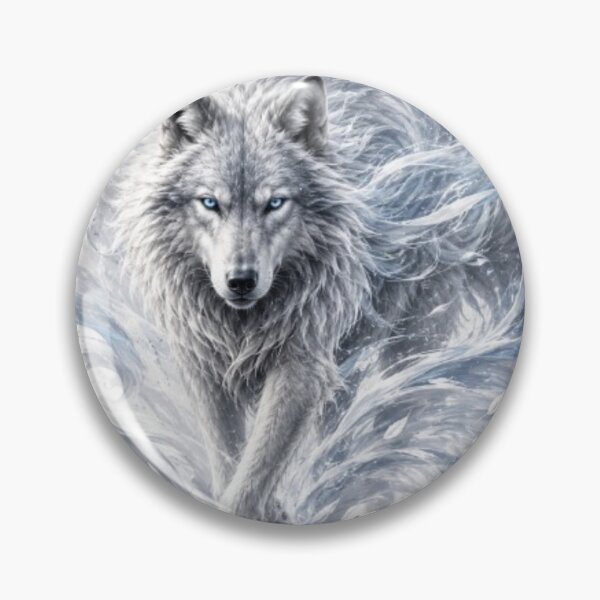Artikelvorschau, Wind Spirit Wolf | Silver Air Wolf | Mystic White Wolf | Fantasy Elemental Wolf | Ethereal Wolf Art | Magical Wolf entworfen und verkauft von Line-mood.