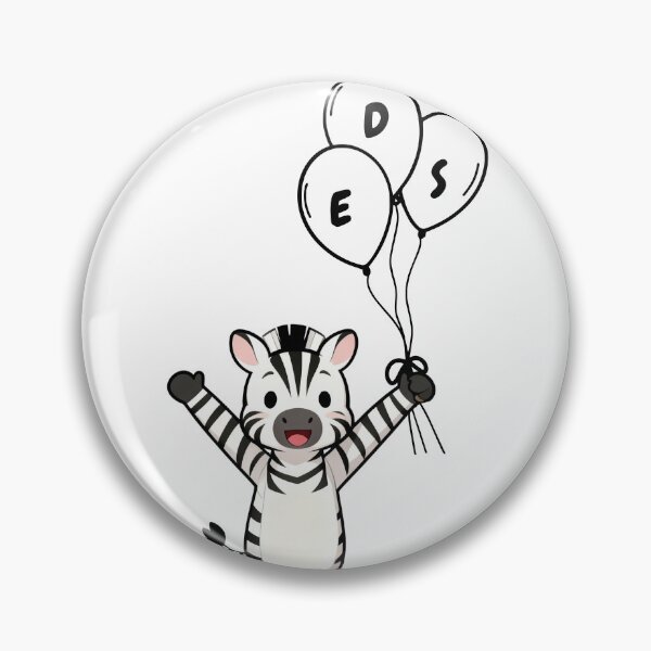 Item preview, EDS ballon zebra designed and sold by ZebraDazzleDesigns.