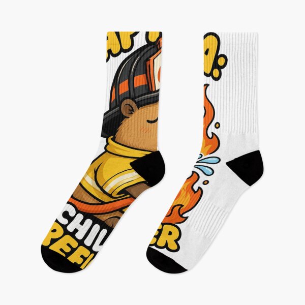 Item preview, Capybara Firefighter Chillest Rescue Worker designed and sold by VisualArtsOasis.