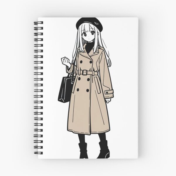 Item preview, Fashion - profile woman beige trench designed and sold by AnimeShin.