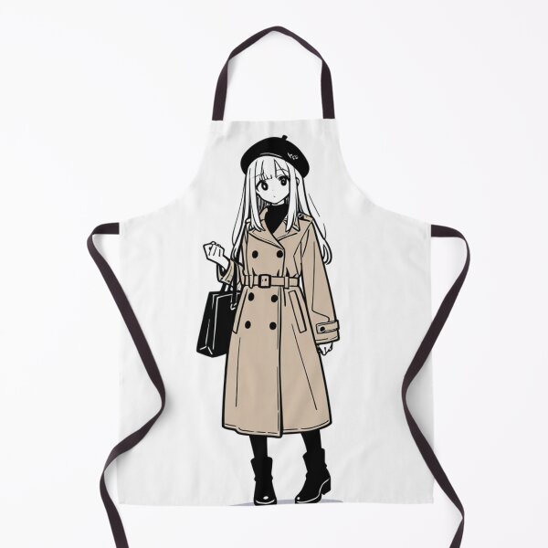 Item preview, Fashion - profile woman beige trench designed and sold by AnimeShin.
