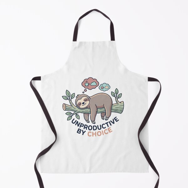 Item preview, Unproductive By Choice Cute Sloth Funny Lazy Sleeping designed and sold by AlexNik.
