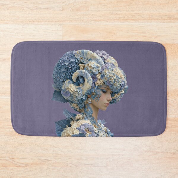 Item preview, Blue Hydrangea Goddess Queen | Floral Fantasy Portrait designed and sold by MythicMood.
