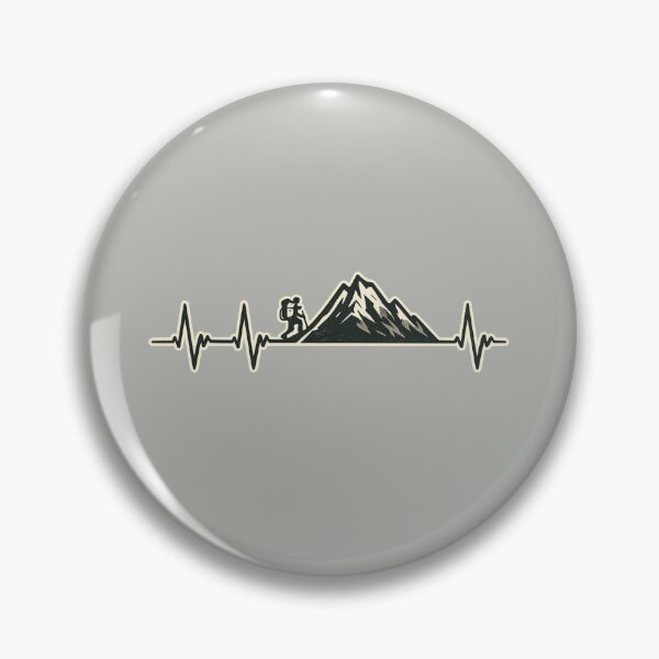 Item preview, Hiking Heartbeat Mountain Pulse designed and sold by Corvoria.