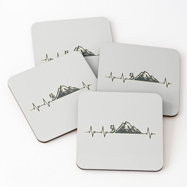 Item preview, Hiking Heartbeat Mountain Pulse designed and sold by Corvoria.