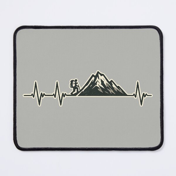 Item preview, Hiking Heartbeat Mountain Pulse designed and sold by Corvoria.