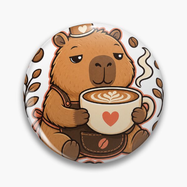 Item preview, Capybara Coffee Lover Cafe Owner Aesthetic designed and sold by VisualArtsOasis.