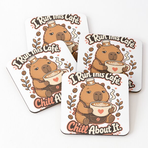 Item preview, Capybara Coffee Lover Cafe Owner Aesthetic designed and sold by VisualArtsOasis.