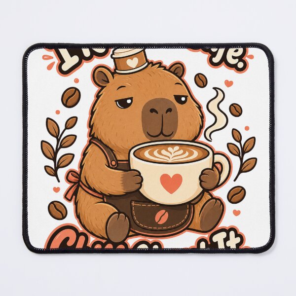 Item preview, Capybara Coffee Lover Cafe Owner Aesthetic designed and sold by VisualArtsOasis.
