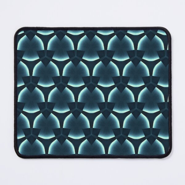 Item preview, Blue Geometric Scalloped Seamless Pattern designed and sold by IntelliMindDesigns.