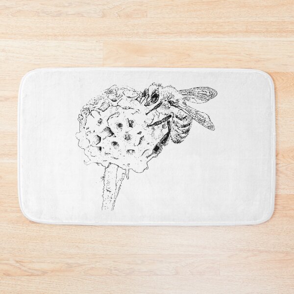 Item preview, Honey Bee on Golden Buddleia designed and sold by The Stippler Process.