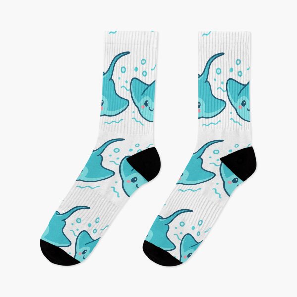 Item preview, Go with the Flow Stingray - Cute Kawaii Sticker designed and sold by foryouandyours.