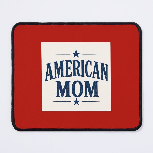 Item preview, American Mom – Patriotic Vintage Typography Design designed and sold by Novel Works Studio.