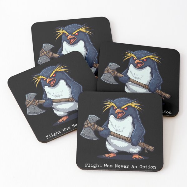 Item preview, Flight Was Never An Option Funny Angry Penguin With Axe - Father's Day designed and sold by CutOutIdols.