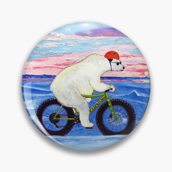 Item preview, Polar Bear Riding a Fat Bike designed and sold by Scott Clendaniel.