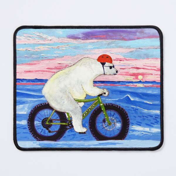 Item preview, Polar Bear Riding a Fat Bike designed and sold by Scott Clendaniel.