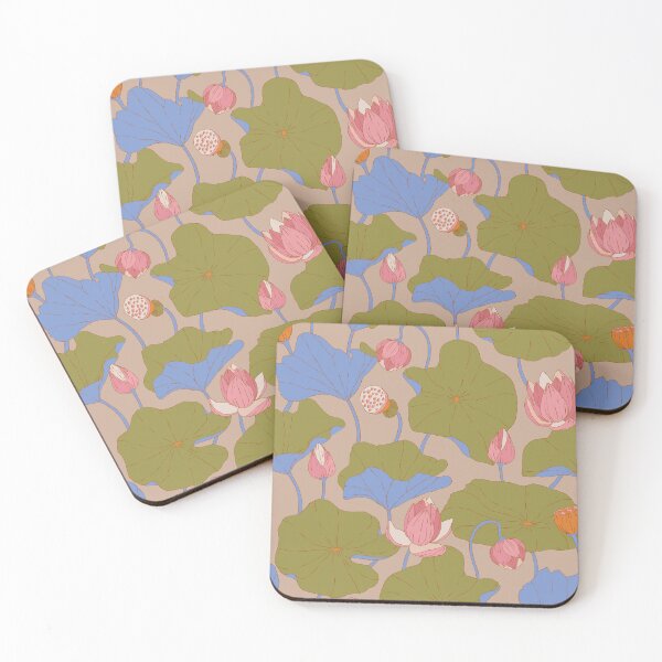 Item preview, Green Lotus · Floral background designed and sold by dacoparo.