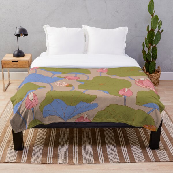 Artikelvorschau, Grüner Lotus · Blumenhintergrund entworfen und verkauft von dacoparo.