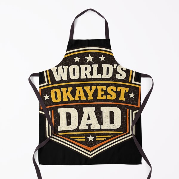 Item preview, Worlds Okayest Dad Retro Badge designed and sold by Snedsdigital.