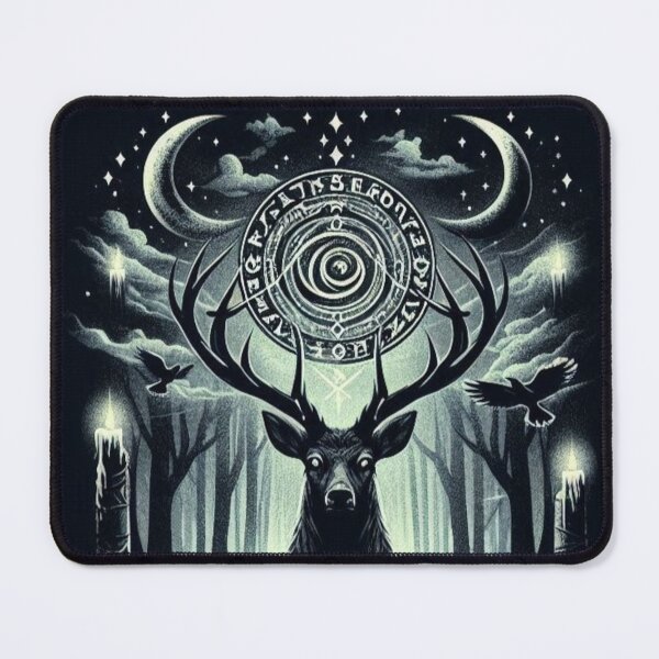 Item preview, Mystic Stag Ritual – Forest of Shadows designed and sold by Dogandesighn.