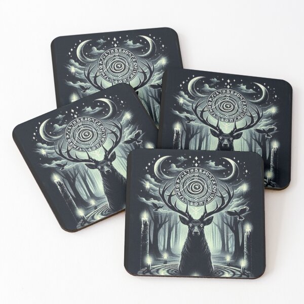 Item preview, Mystic Stag Ritual – Forest of Shadows designed and sold by Dogandesighn.