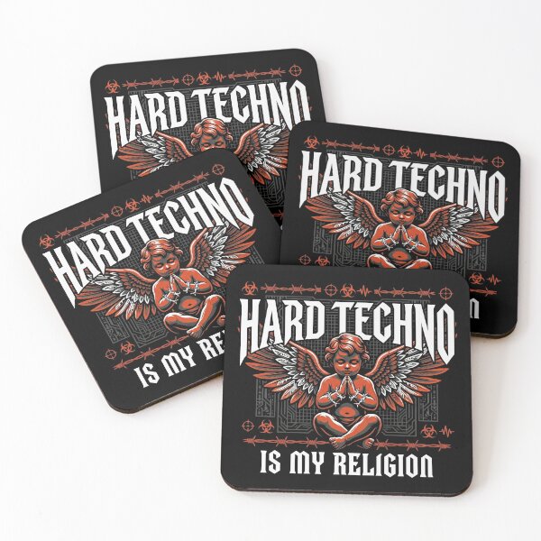 Item preview, Hard Techno Is My Religion Cyber Angel designed and sold by SPAZE-Typo.