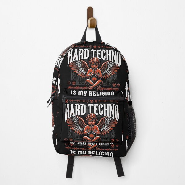 Item preview, Hard Techno Is My Religion Cyber Angel designed and sold by SPAZE-Typo.