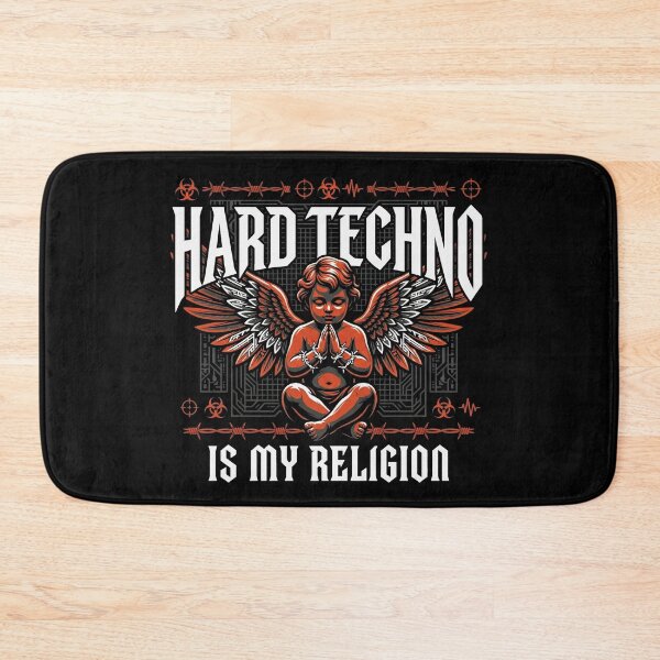 Item preview, Hard Techno Is My Religion Cyber Angel designed and sold by SPAZE-Typo.