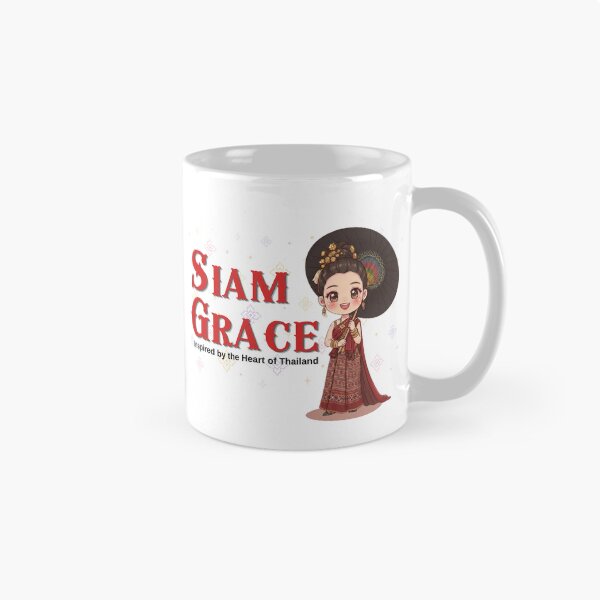 Item preview, Siam Grace | Lanna Girl with Bo Sang Umbrella | Northern Thailand Kawaii Illustration designed and sold by Beeform.