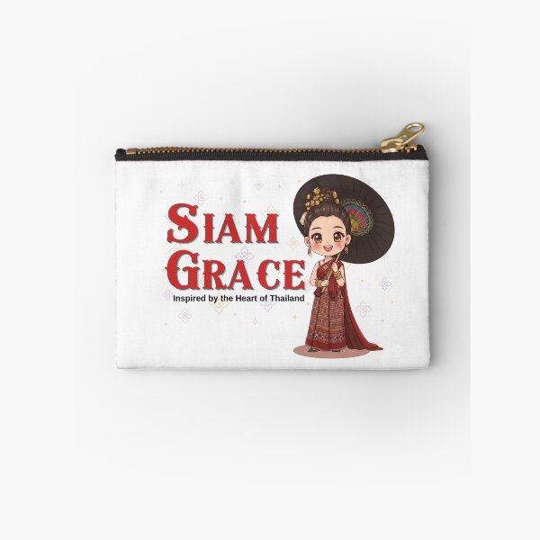 Item preview, Siam Grace | Lanna Girl with Bo Sang Umbrella | Northern Thailand Kawaii Illustration designed and sold by Beeform.