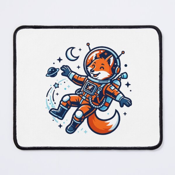 Item preview, Cute Astronaut Fox Floating in Space Sticker Style T-Shirt designed and sold by PixelStyle Studio.