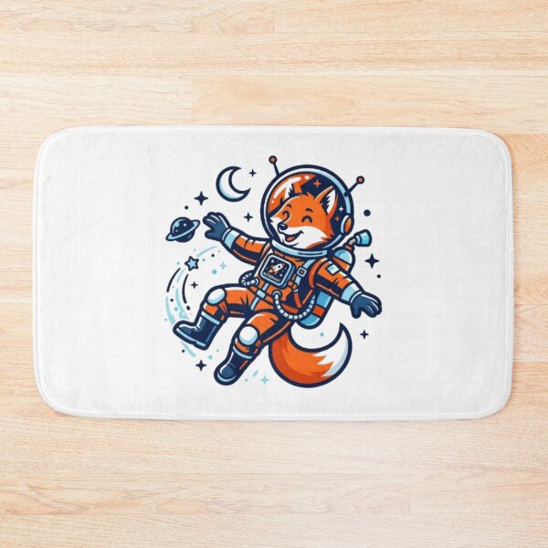 Item preview, Cute Astronaut Fox Floating in Space Sticker Style T-Shirt designed and sold by PixelStyle Studio.