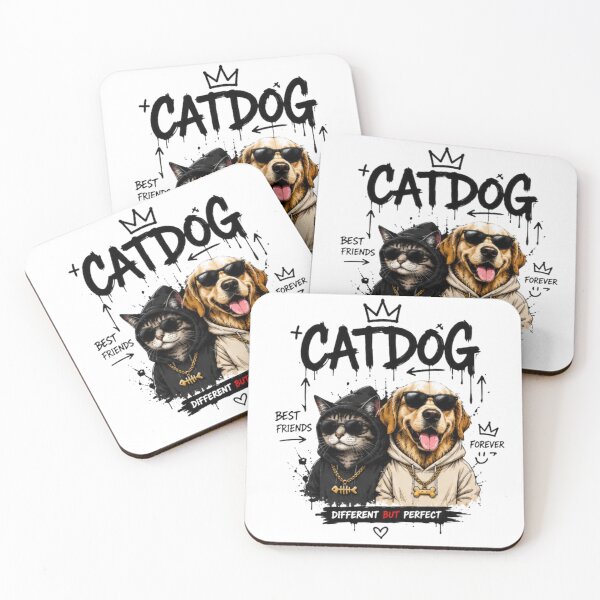 Item preview, CatDog Best Friends Forever Street Art designed and sold by novaduman.
