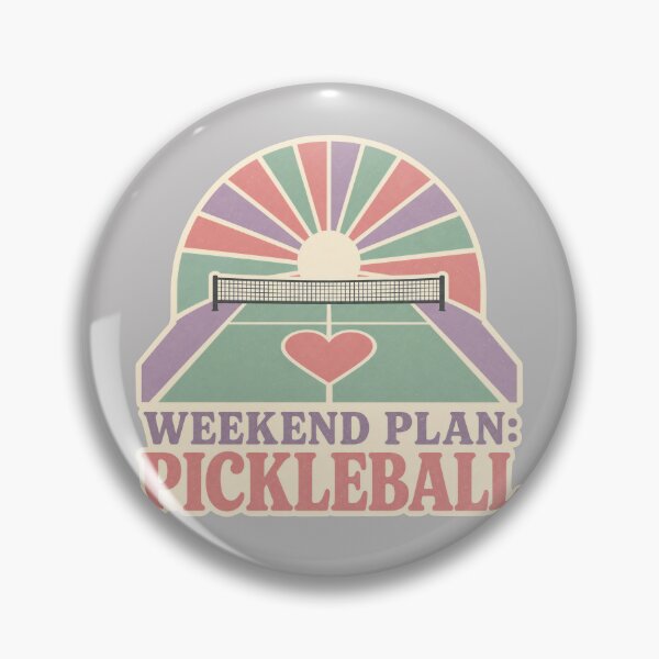 Item preview, Funny pickleball quote for girls - weekend plan: pickleball - Vintage retro pickleball art designed and sold by BelievingCreate.
