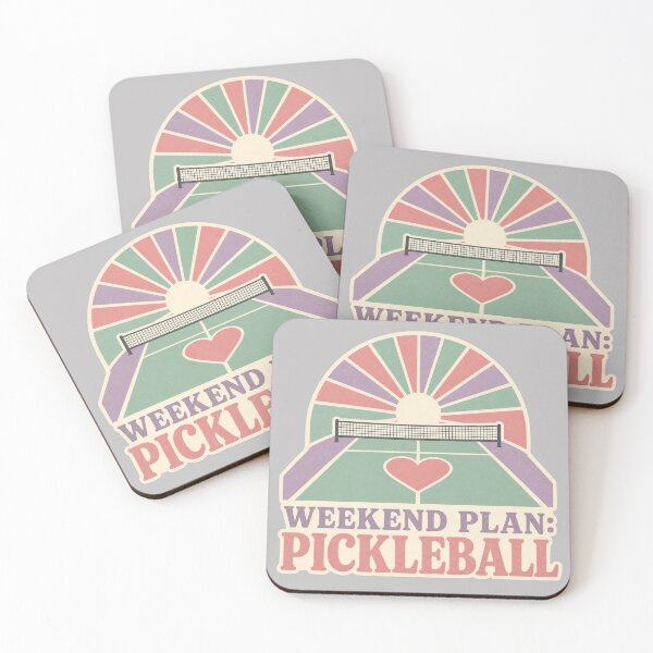 Item preview, Funny pickleball quote for girls - weekend plan: pickleball - Vintage retro pickleball art designed and sold by BelievingCreate.