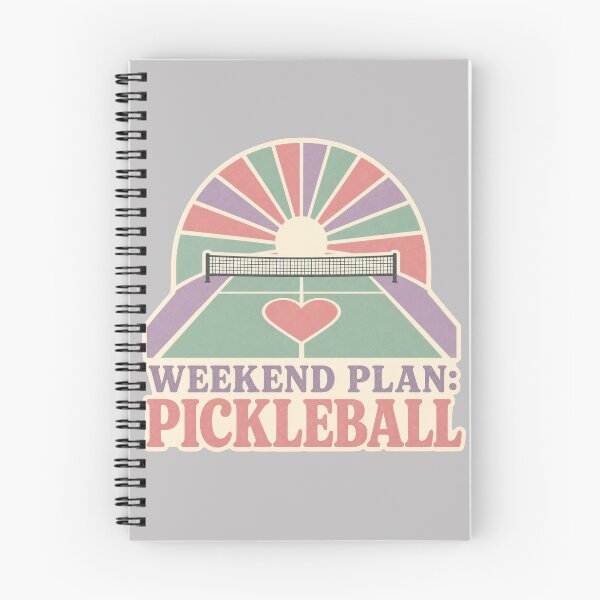 Item preview, Funny pickleball quote for girls - weekend plan: pickleball - Vintage retro pickleball art designed and sold by BelievingCreate.