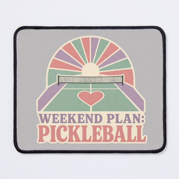 Item preview, Funny pickleball quote for girls - weekend plan: pickleball - Vintage retro pickleball art designed and sold by BelievingCreate.