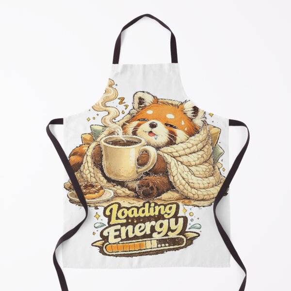Item preview, Loading Energy – Cute Sleepy Red Panda Coffee Lover designed and sold by NarpLTD.