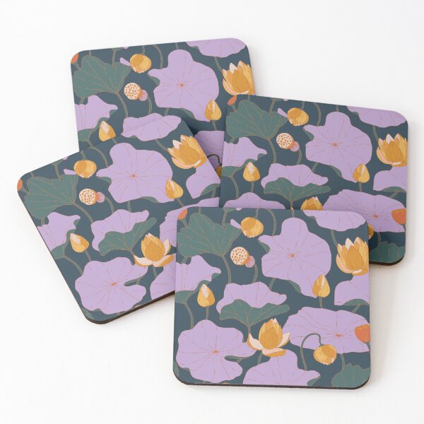 Item preview, Lilac Lotus Floral background designed and sold by dacoparo.