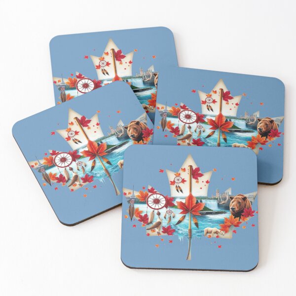 Item preview, Canadian Maple Leaf Collage Art - Culture, Nature & Landmarks designed and sold by Tama-sirth.