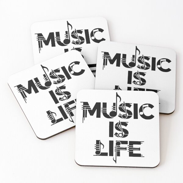Item preview, Music Is Life - Abstract Musical Notes Typography designed and sold by Nikola Dio.