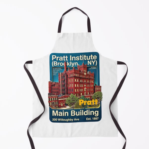 Item preview, Pratt Institute Main Building Brooklyn NY Vintage Silk Screen designed and sold by EvergreenPark - Tee Studio.