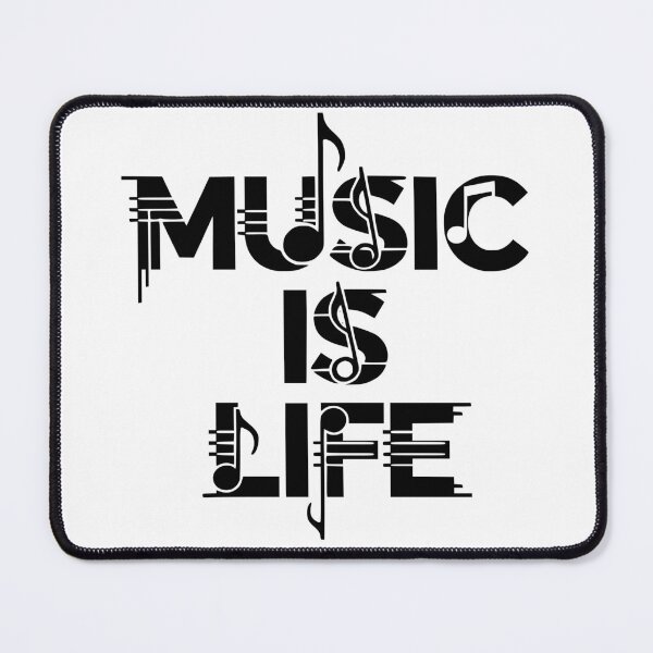Item preview, Music Is Life - Abstract Musical Notes Typography designed and sold by Nikola Dio.
