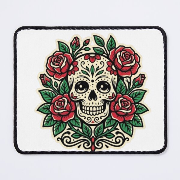 Item preview, Rose Skull Streetwear T-Shirt designed and sold by PixelStyle Studio.