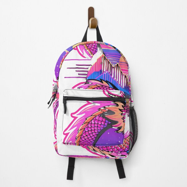 Item preview, Retro Sunset Dragon Synthwave Sticker designed and sold by inkfusionhub99.