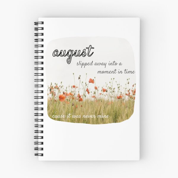 Item preview, august  lyrics slipped away moment in time designed and sold by TheFirstMayDay.
