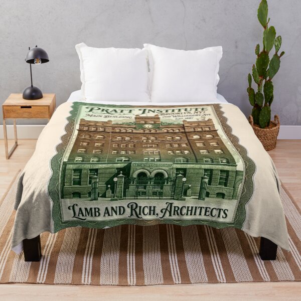 Item preview, Vintage Banknote Architecture - Historic Pratt Institute Main Building designed and sold by EvergreenPark - Tee Studio.