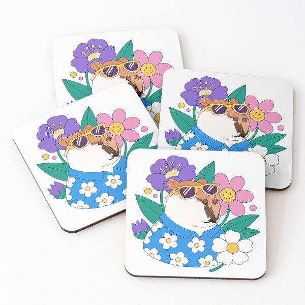 Item preview, Cute Capybara Vacation Sticker designed and sold by inkfusionhub99.
