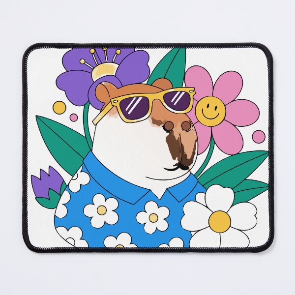 Item preview, Cute Capybara Vacation Sticker designed and sold by inkfusionhub99.